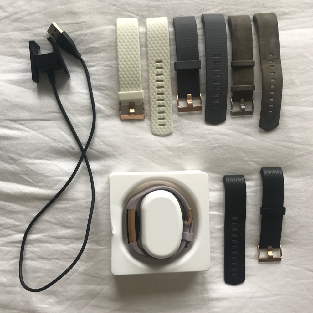 Fitbit Charge 2 Rose Gold series BUNDLE